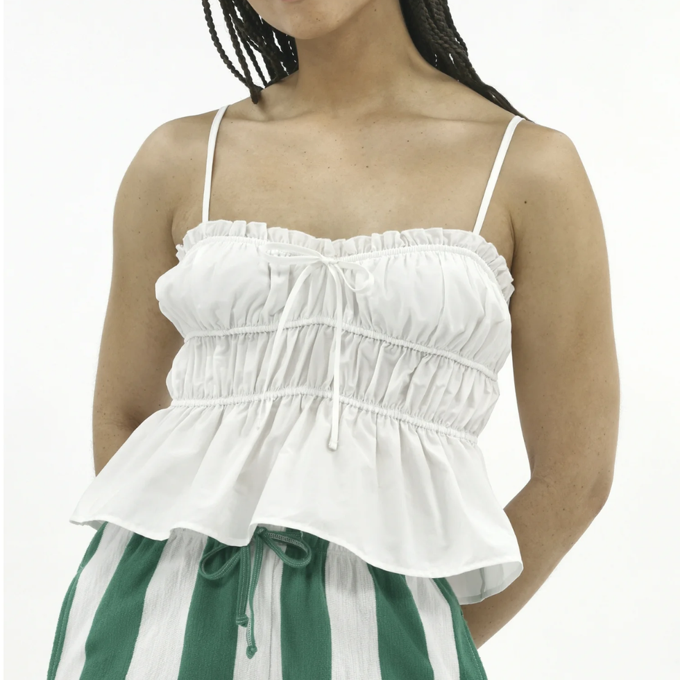 No Boundaries Cotton Peplum Cami