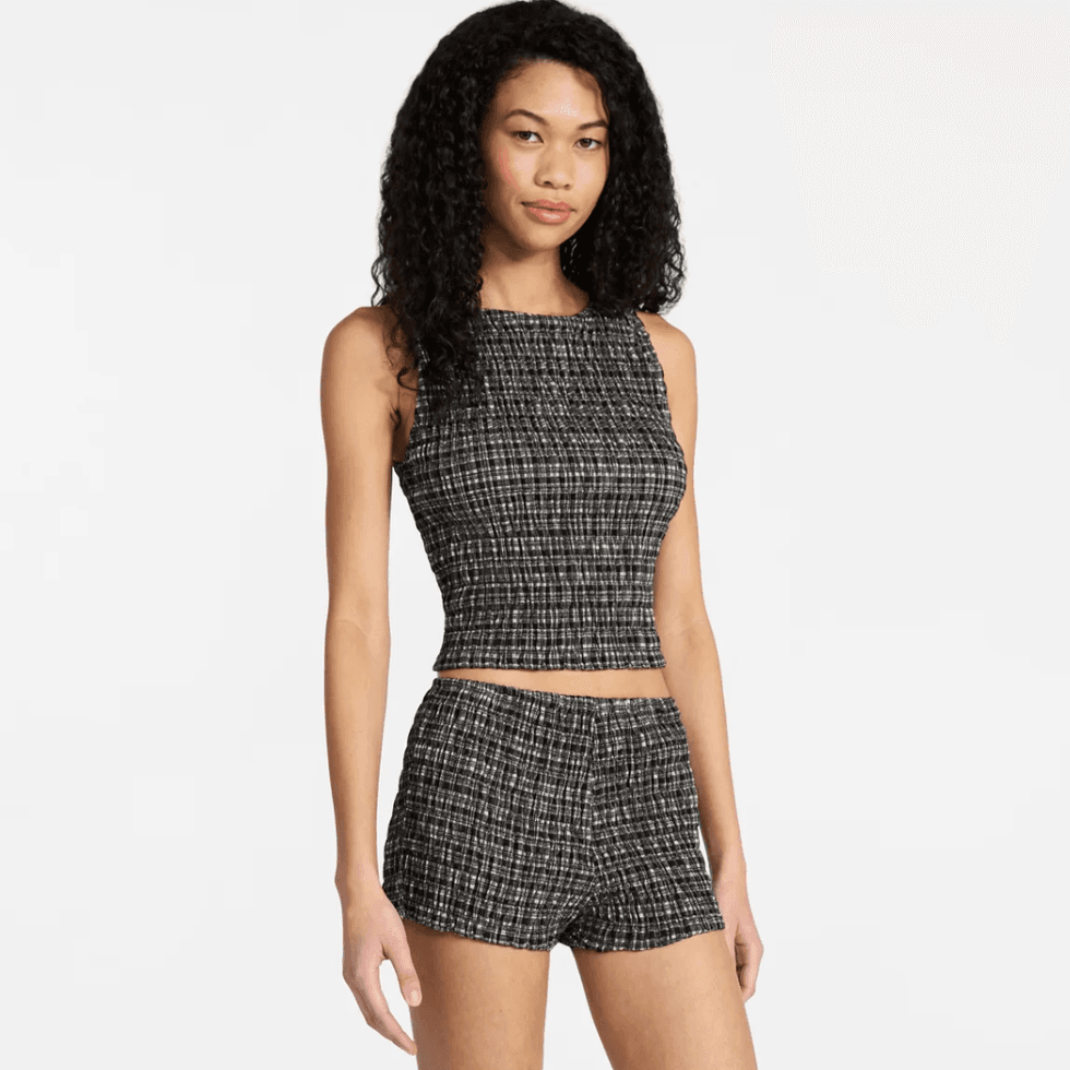 No Boundaries Smocked Tank Top and Shorts Set