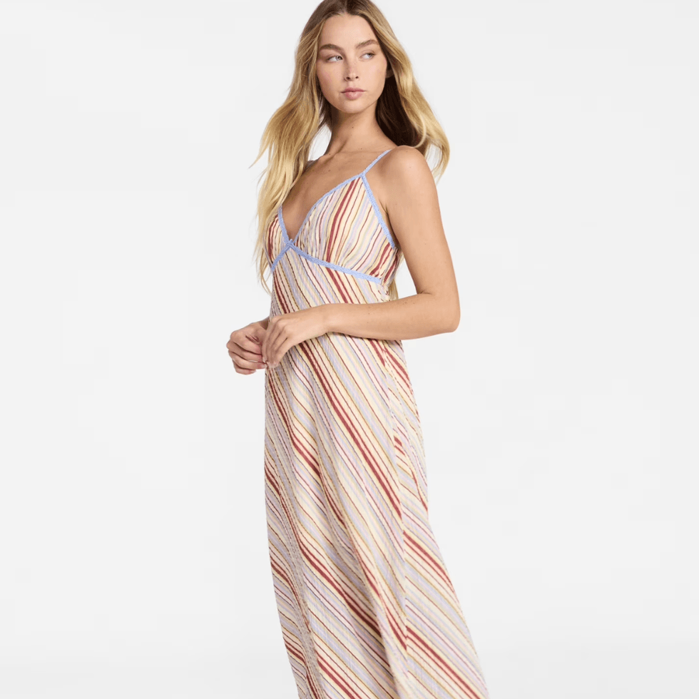 No Boundaries Striped Cami Maxi Dress