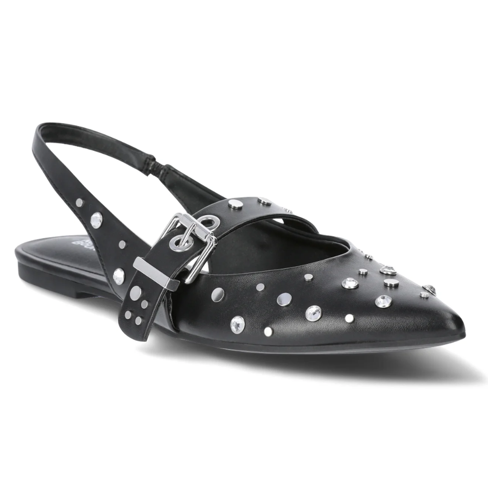 No Boundaries Studded Slingback Flats