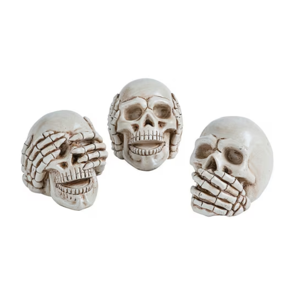 No Evil Skulls (Set Of 3)