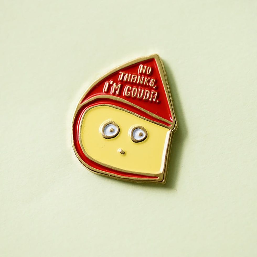 No Thanks, I\u2019m Gouda Pin Punny Gift