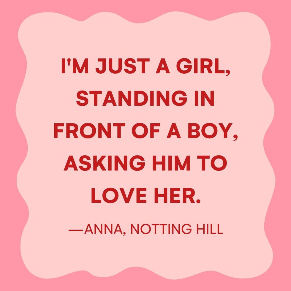 Notting Hill romantic movie quotes