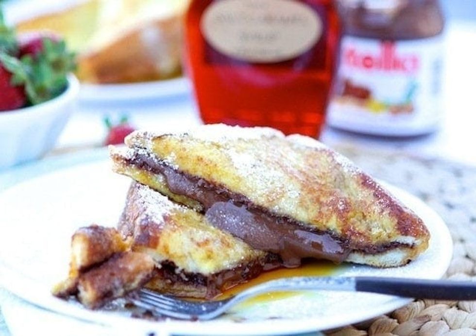 Nutella Stuffed French Toast