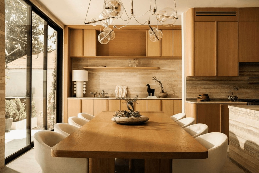 oak dining room
