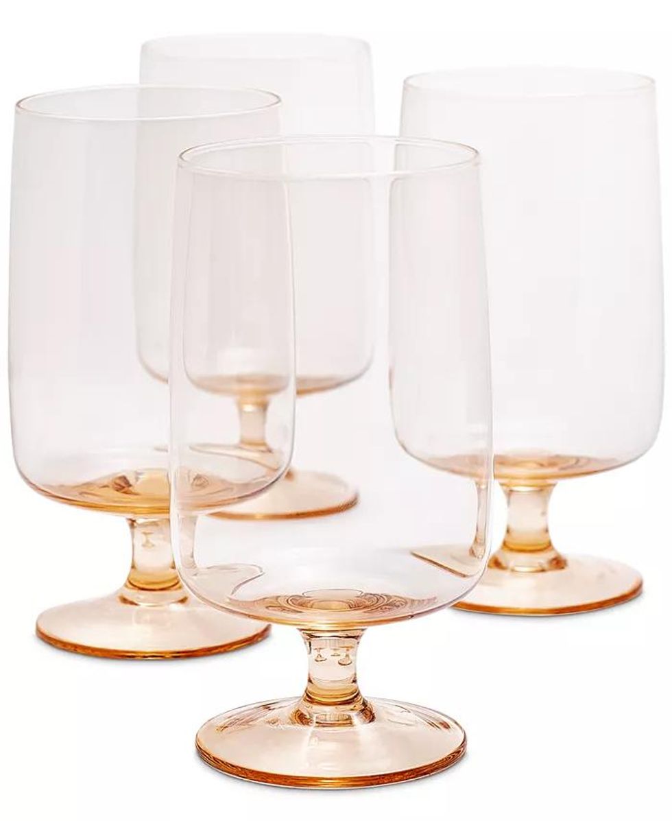 Oake Stackable Water Glasses, Set of 4