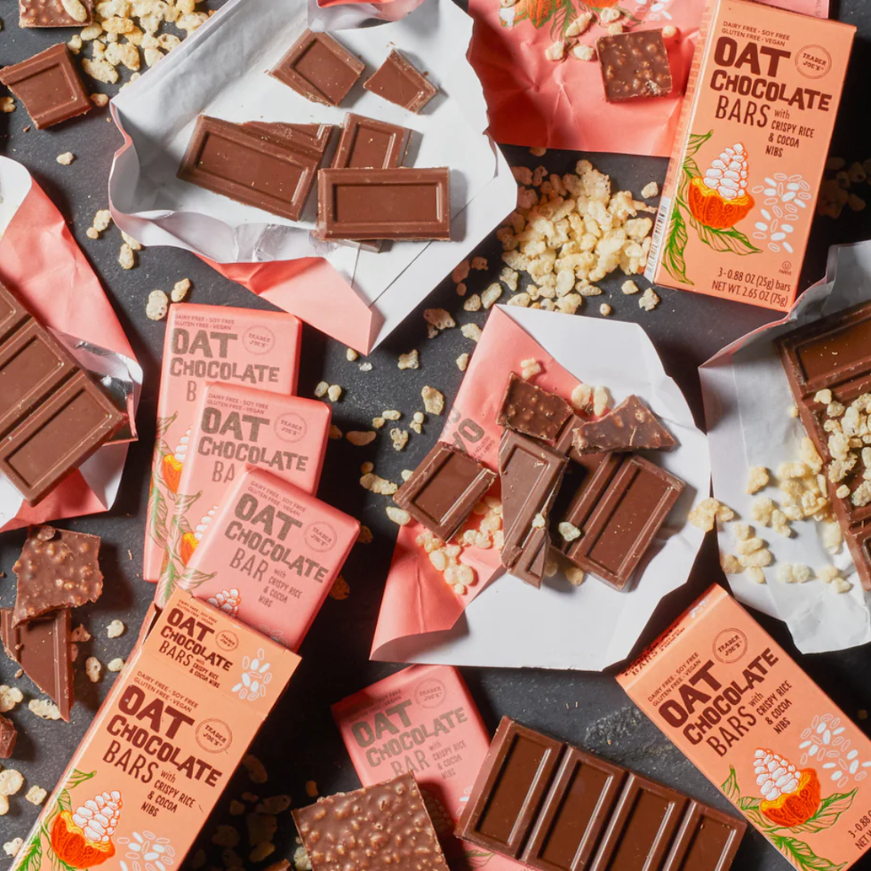 Oat Chocolate Bars with Crispy Rice & Cocoa Nibs