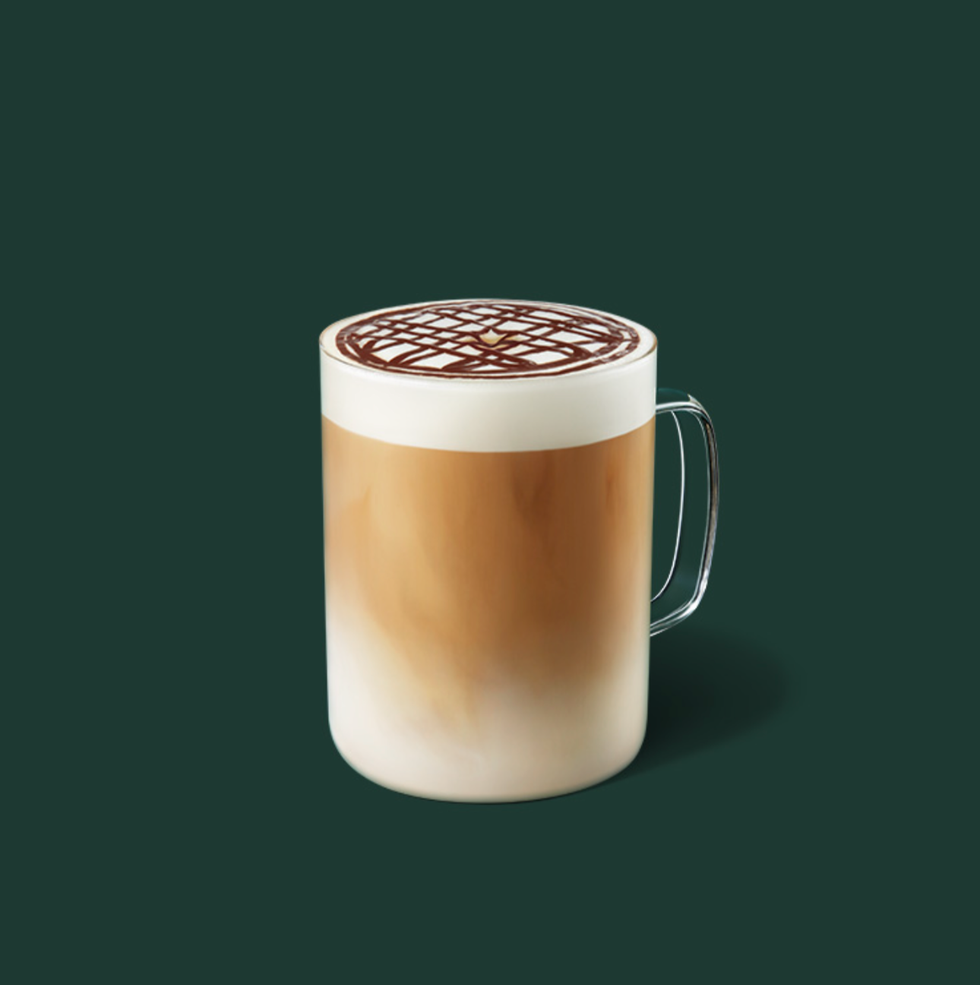 Oatmilk Cocoa Macchiato cool drink from starbucks singapore