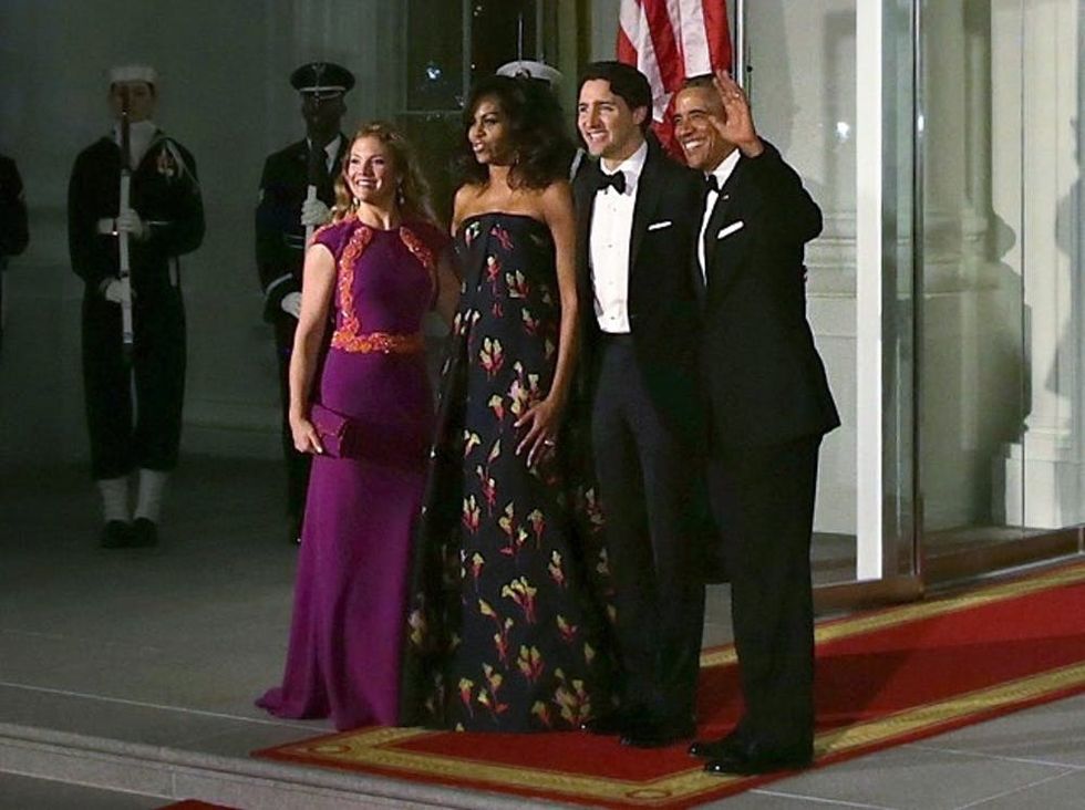 Obamas and Trudeaus _ state dinner _ march 2016
