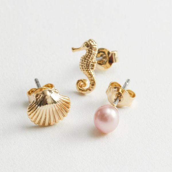ocean creatures charm stud set