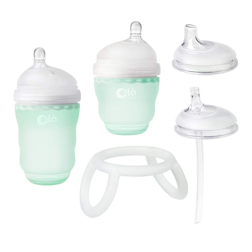 Olababy Silicone Baby Bottle Gift Set ($40)