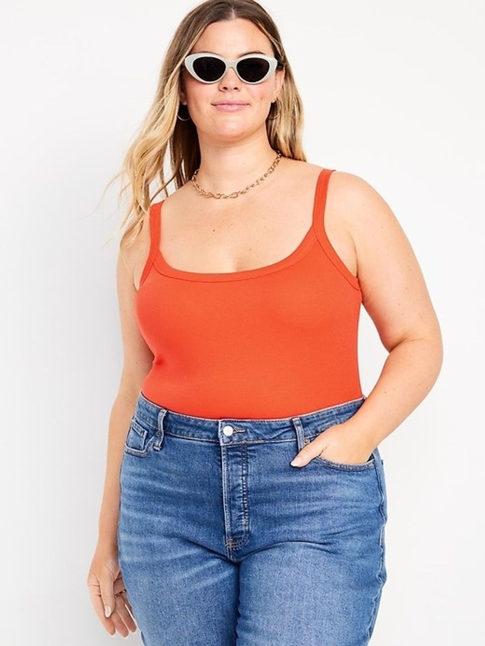 Old Navy Fitted Rib-Knit Tank Top