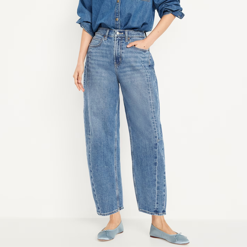 Old Navy High-Waisted Barrel Ankle Jeans