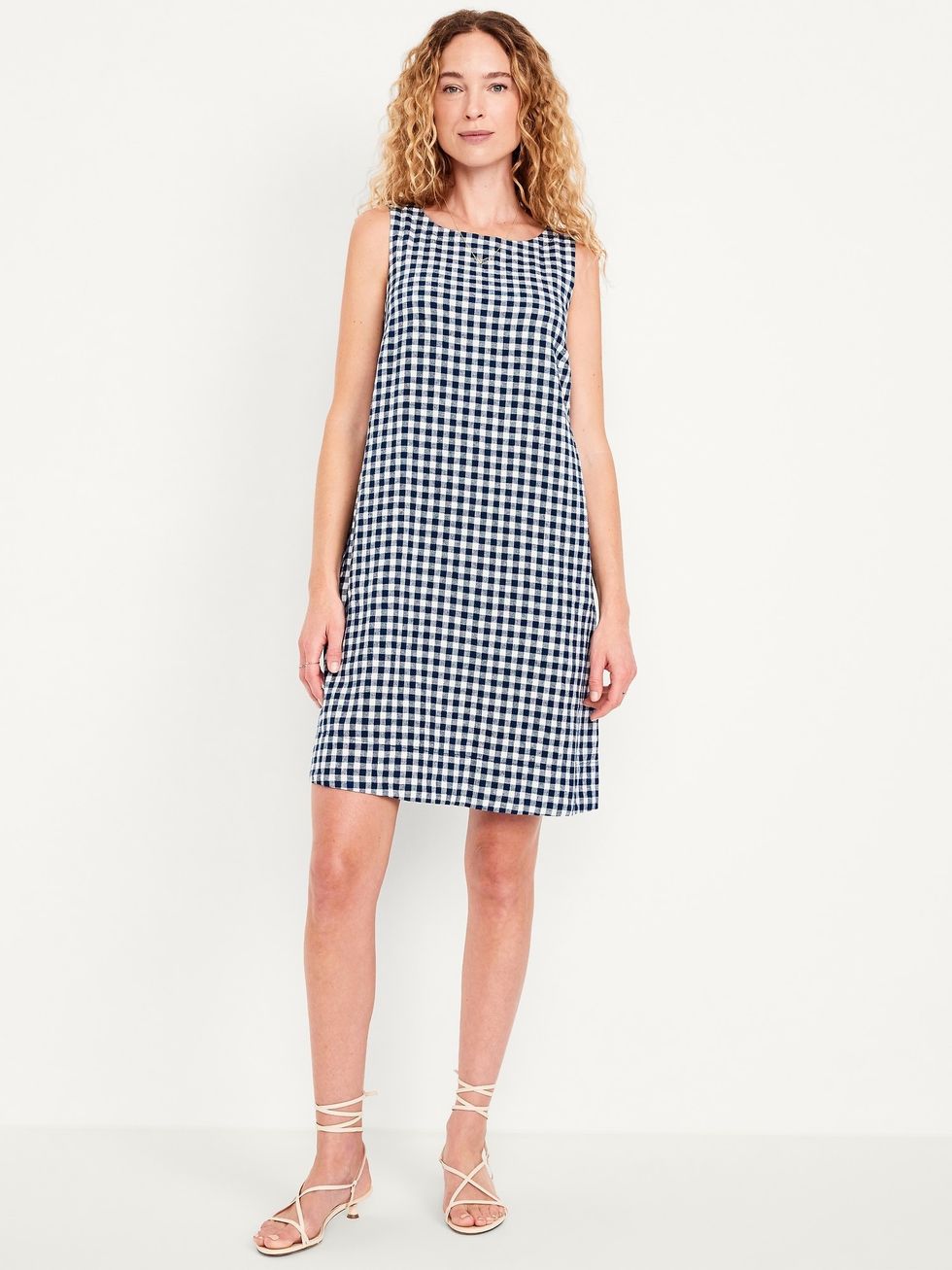 Old Navy Linen-Blend Mini Shift Dress