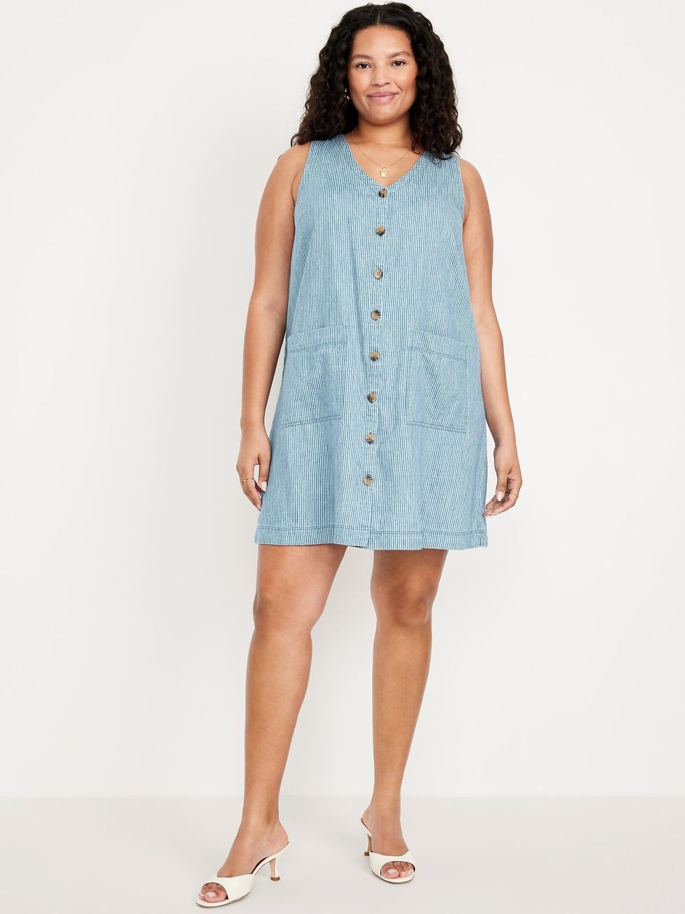 Old Navy Sleeveless Button-Front Mini Dress
