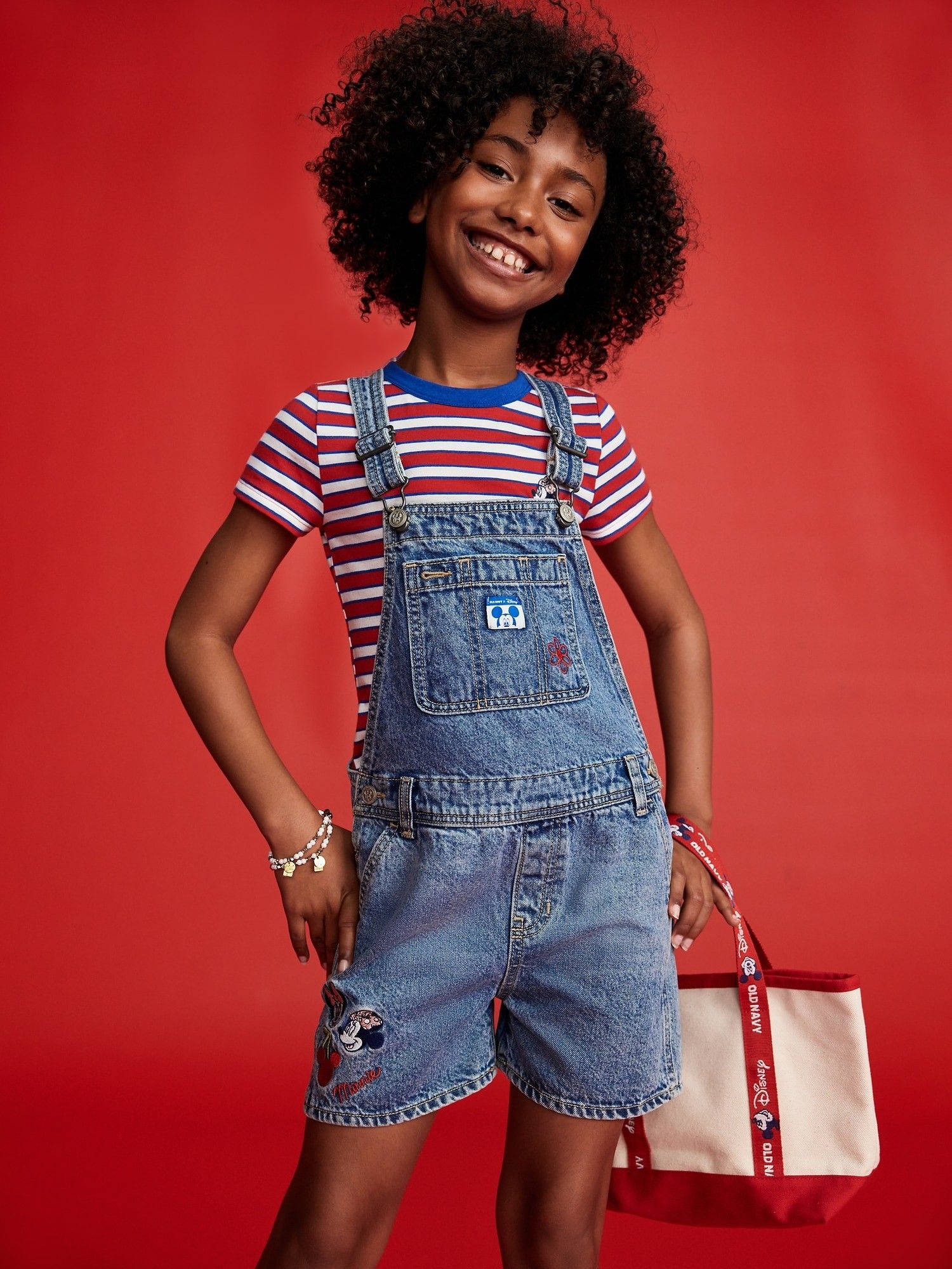 Old Navy x Disney Baggy Jean Girls Shortalls