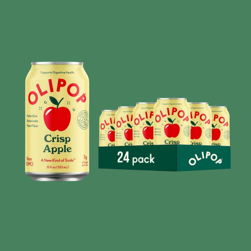 Olipop 12 oz Prebiotic Soda Crisp Apple Pack
