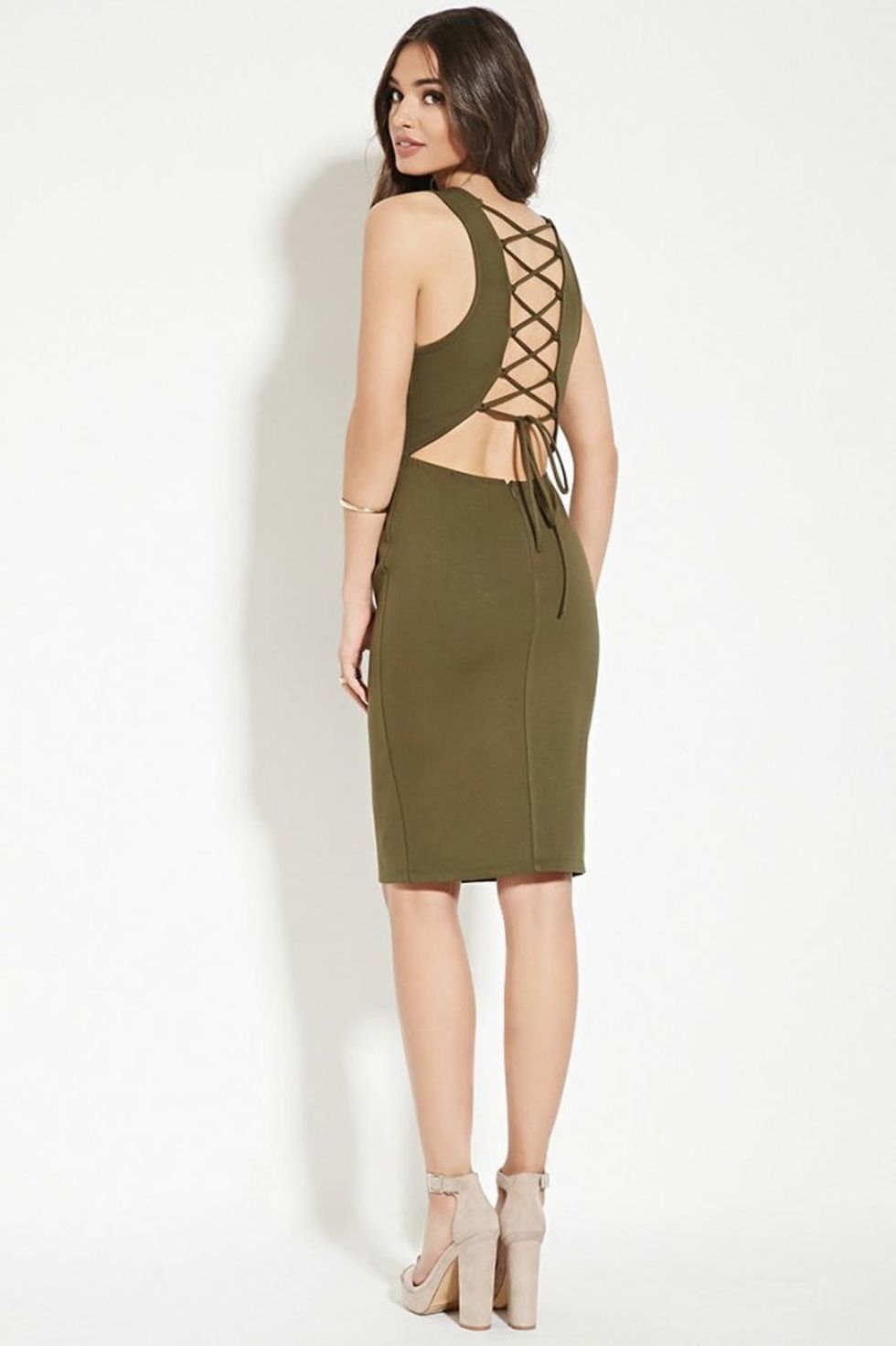 olive-green-dress