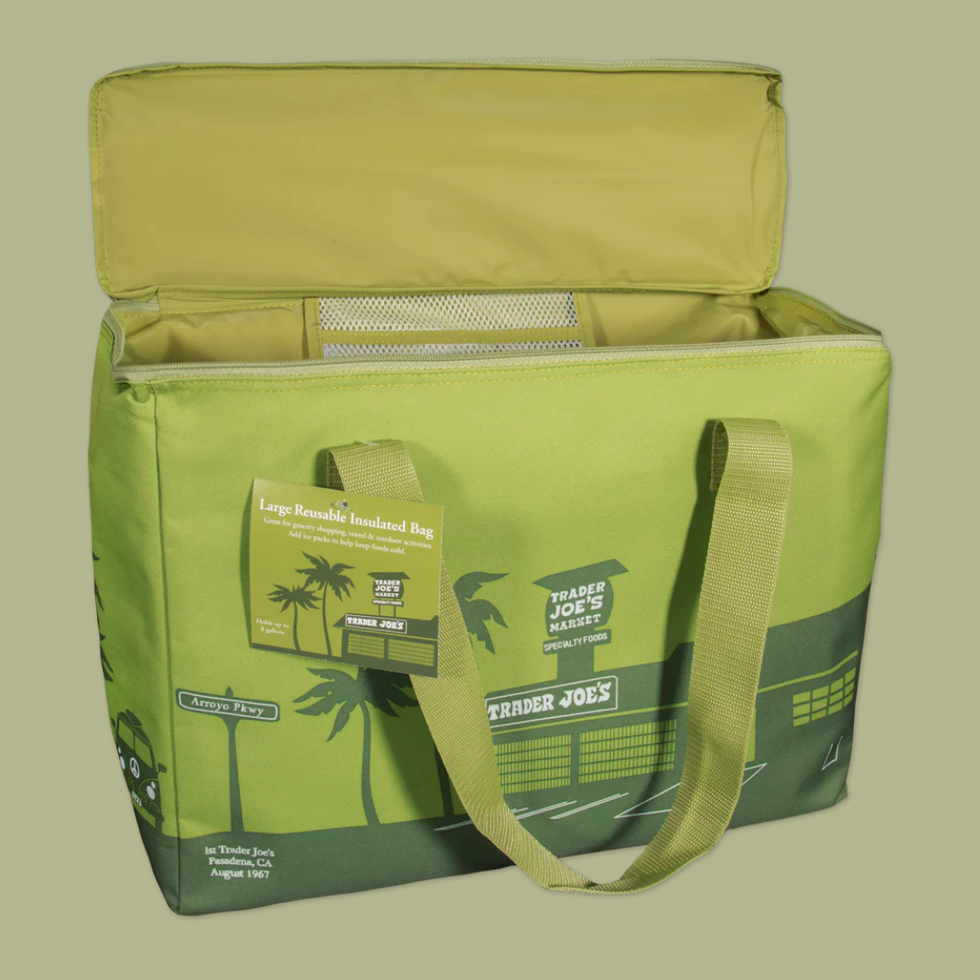 Olive Green Large Reusable Insulated Bag