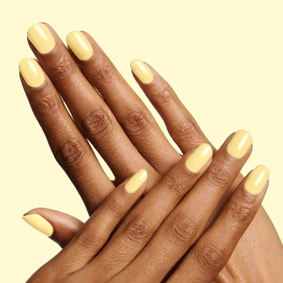 olive & june bright & focused yellow nail polish