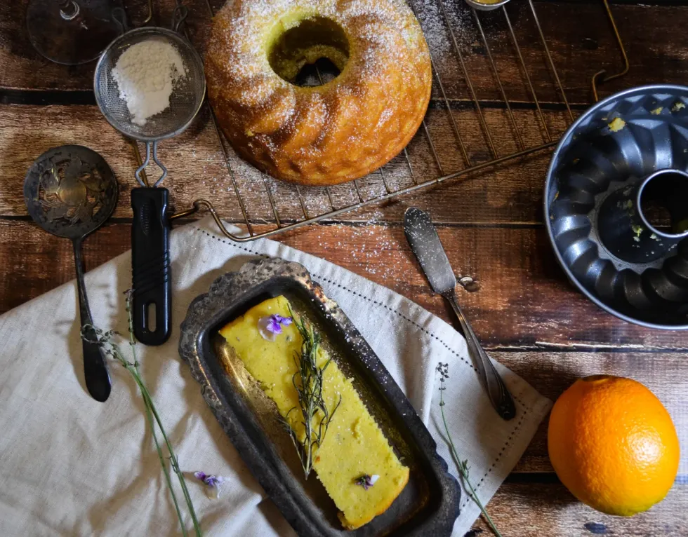 Olive Oil Cake With Lavender and Rosemary