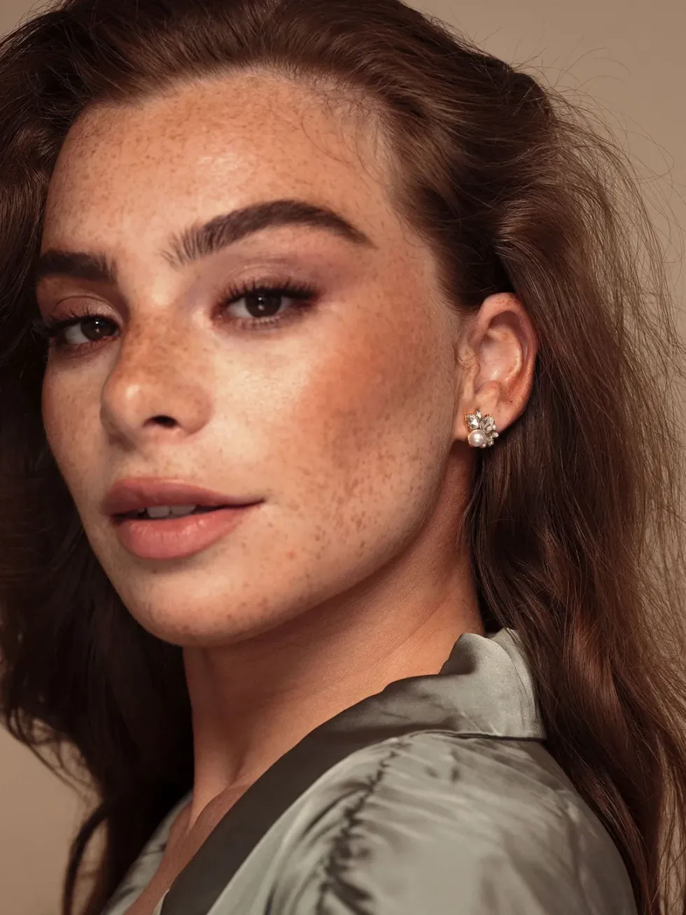 Olive & Piper Mini Bordeaux Stud Earrings