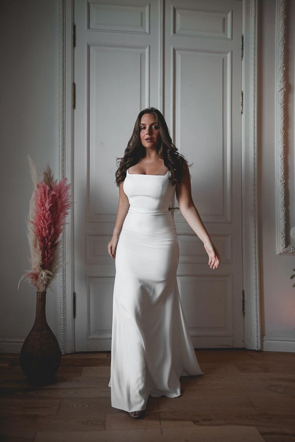 Olivia Bottega Plus Size Jessica Crepe Wedding Dress
