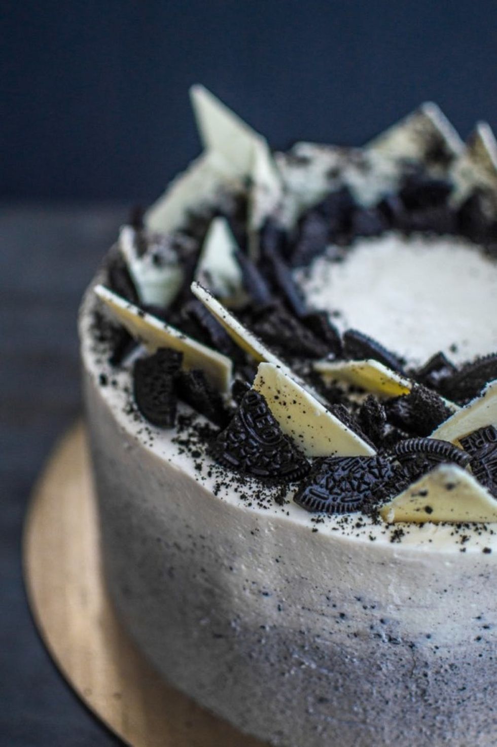Ombre Chocolate Oreo Cake