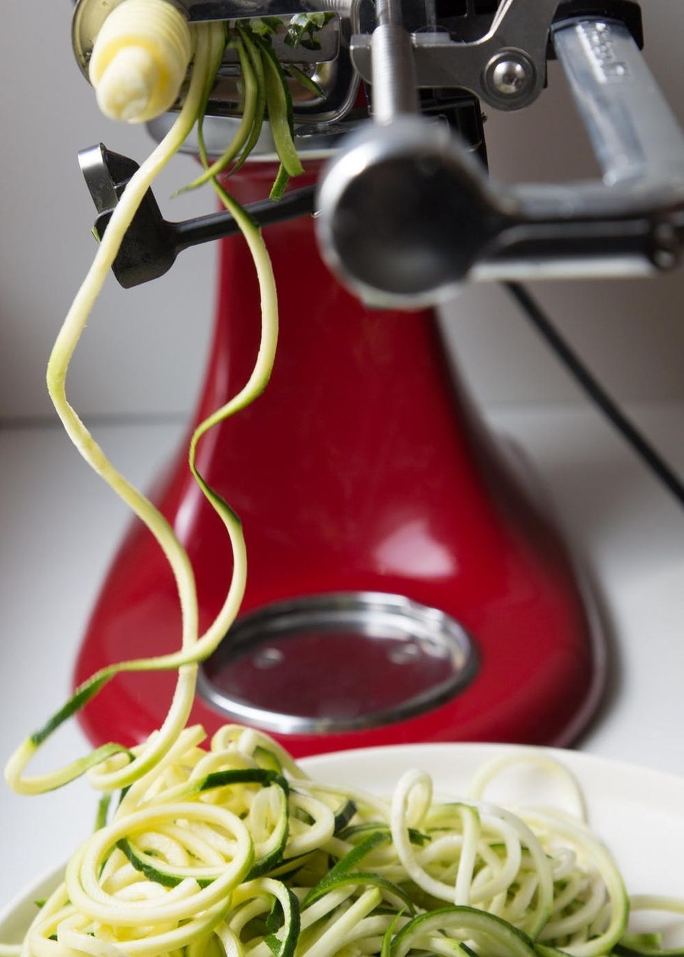 Once spiralized, there are so many things you can do with zoodles. Try blanching them, sauteing them, or cooking them in sauce.