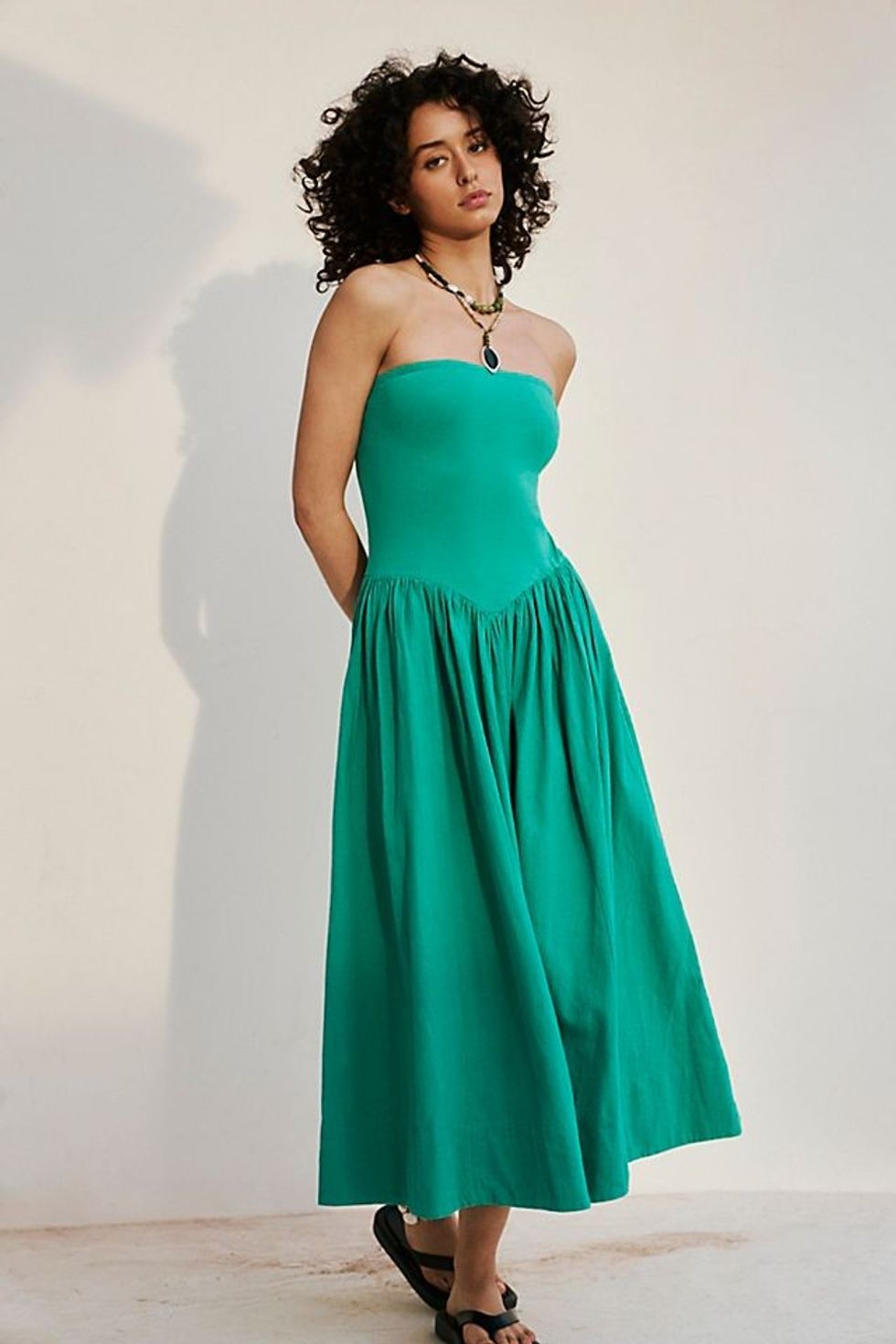 Onda Drop-Waist Tube Midi