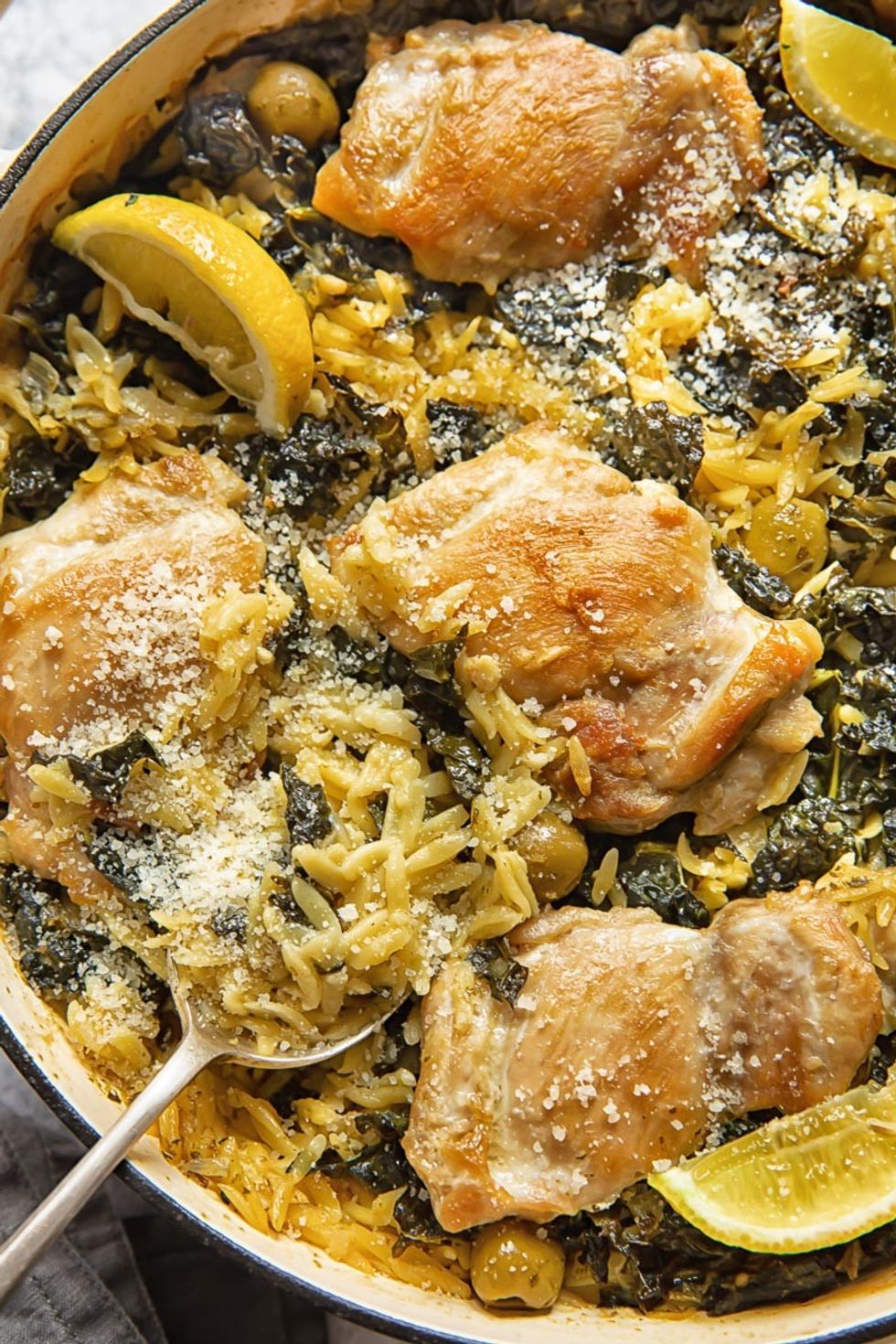 One Pan Lemon Chicken Orzo