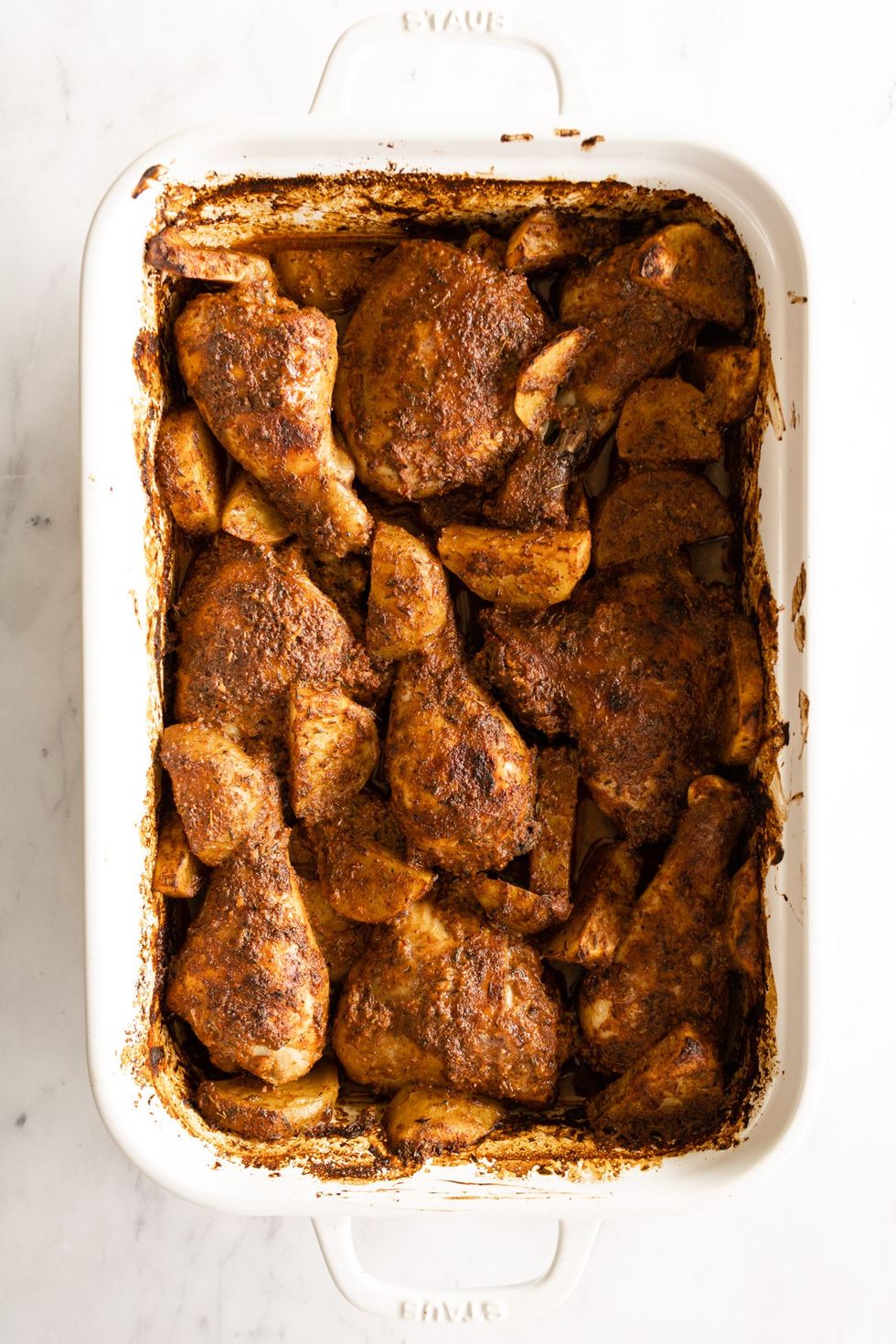 One Pan Mediterranean Baked Chicken & Potatoes
