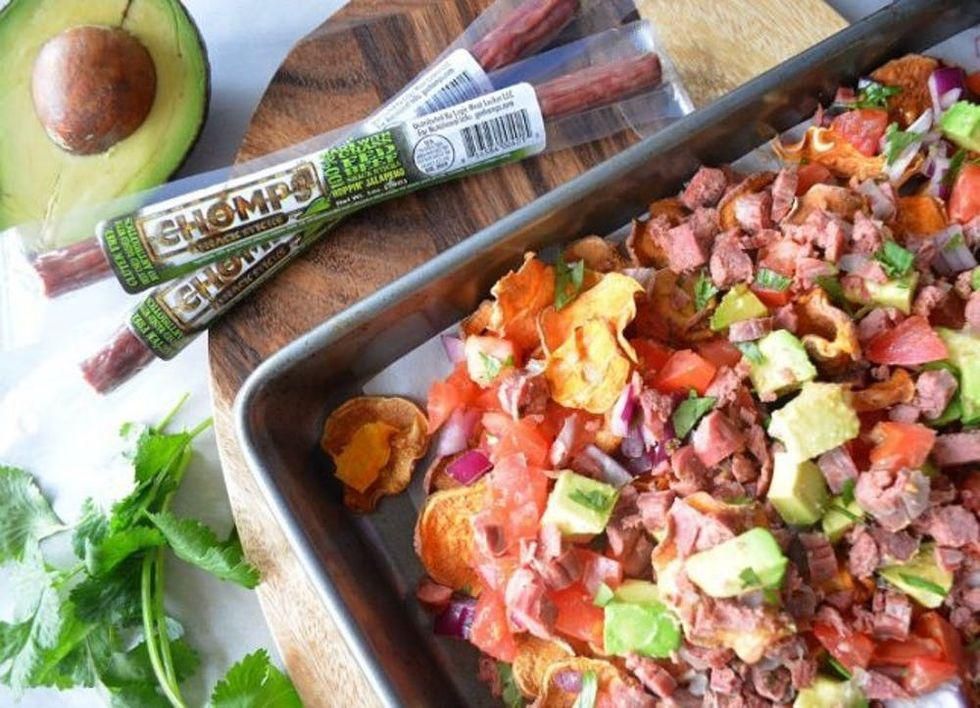 One Pan Paleo Jerky Nachos