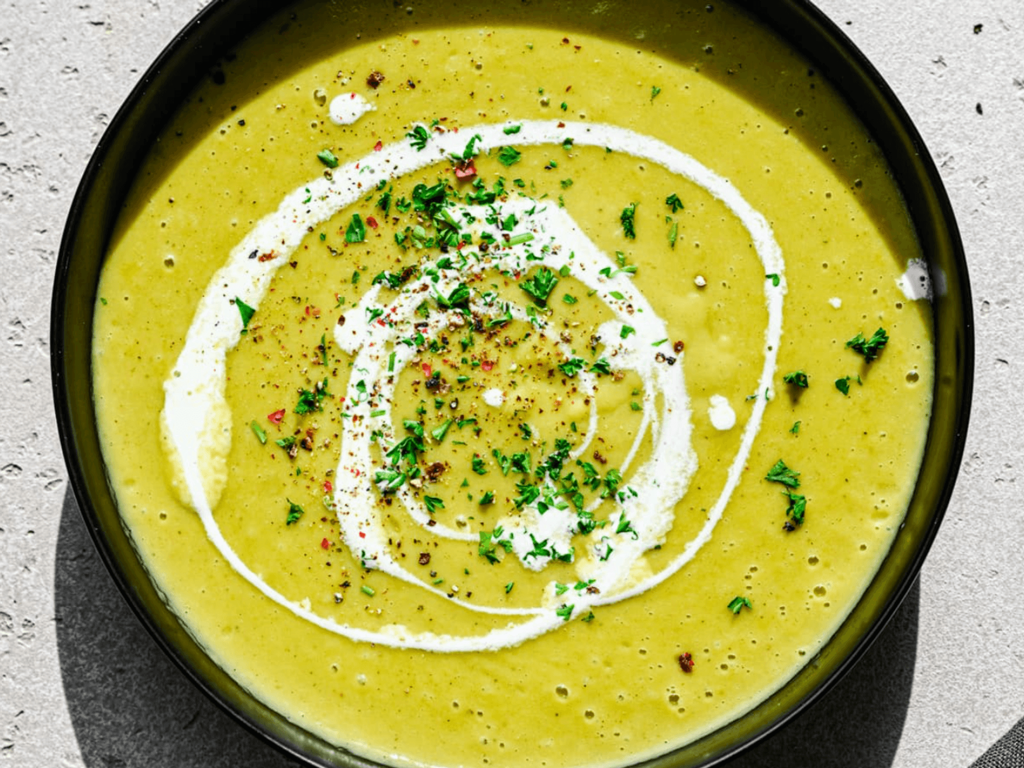 One Pot Leek + Celery Soup