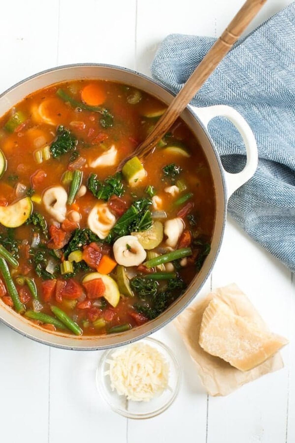 One-Pot Tortellini Minestrone Soup