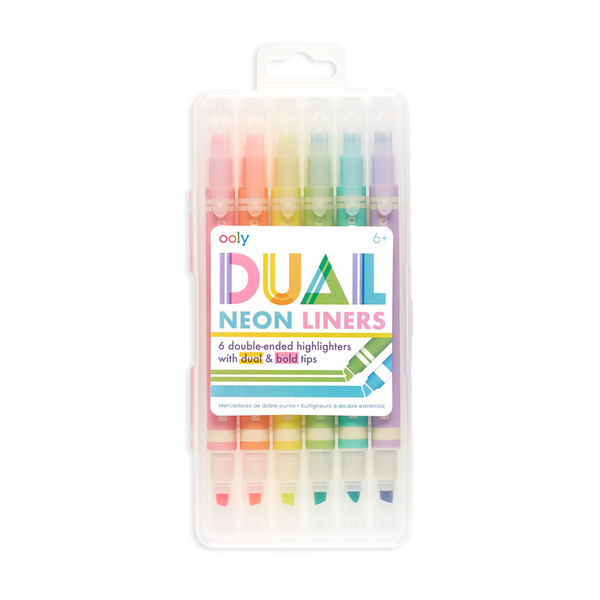 OOLY Dual Liner Double-Ended Neon Highlighters