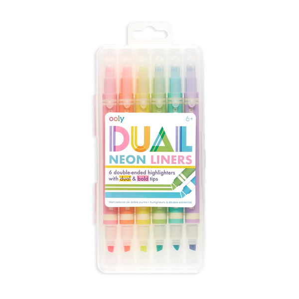 OOLY Dual Liner Double-Ended Neon Highlighters