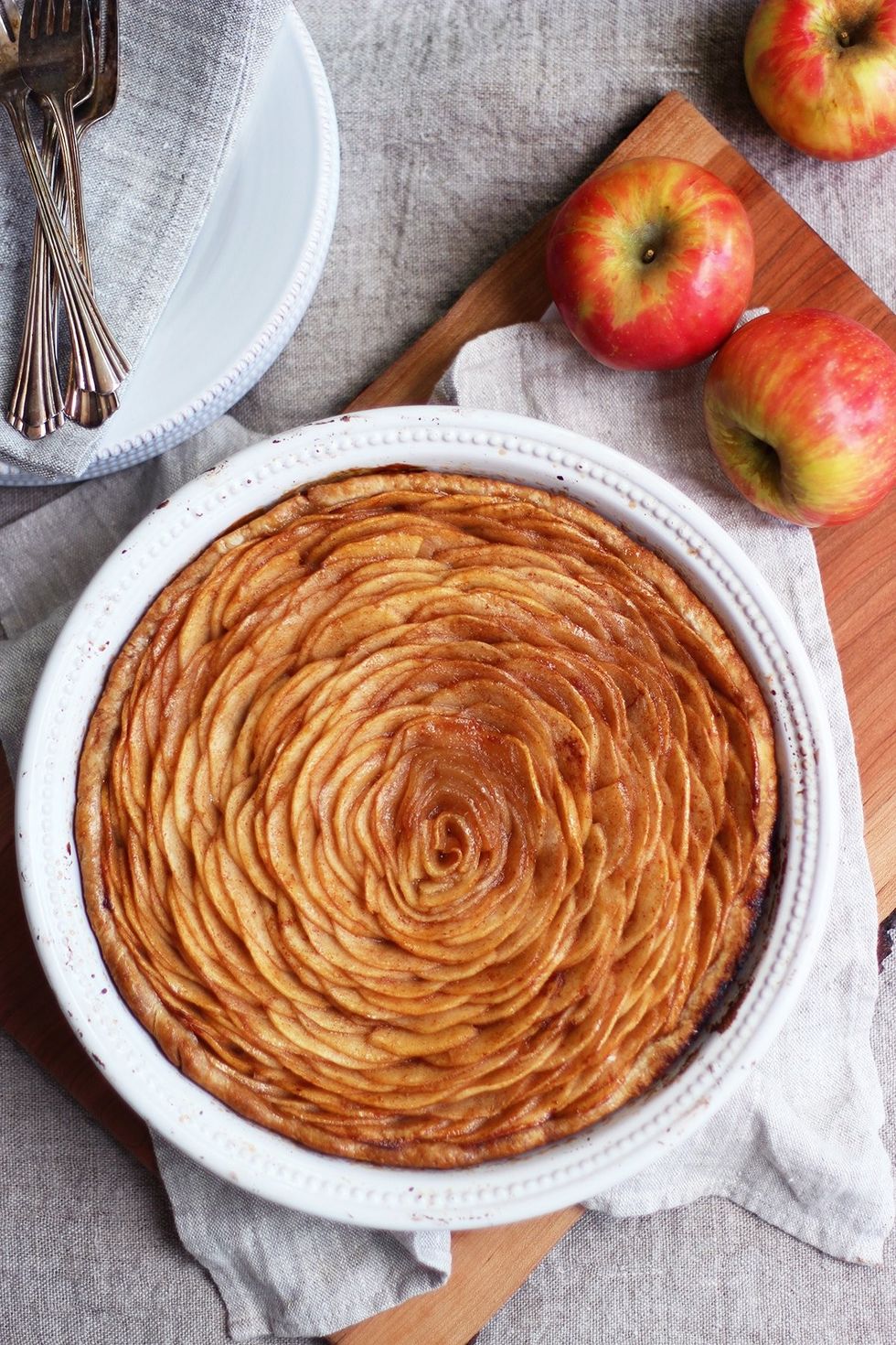Open-Face Apple Pie