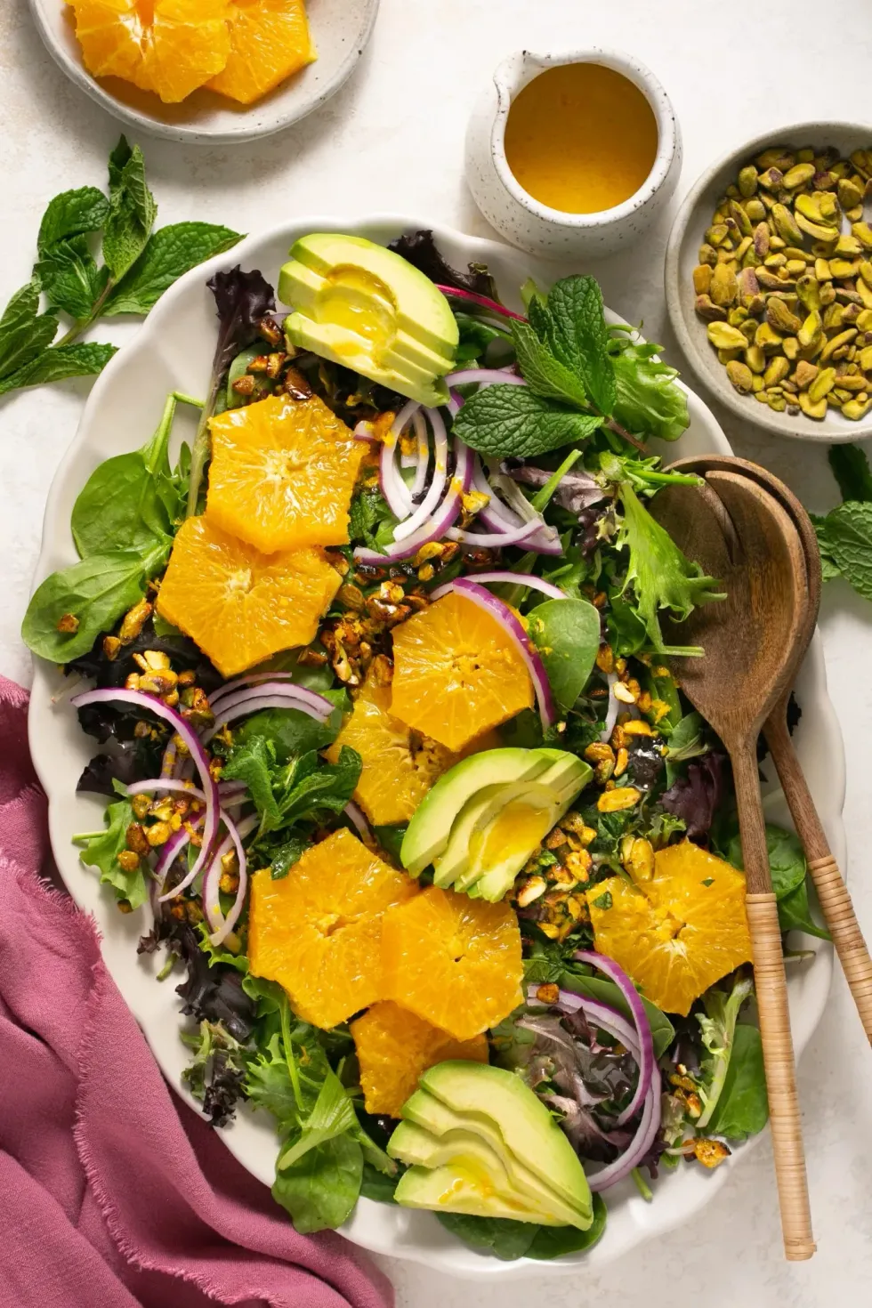 Orange, Avocado & Candied Pistachio Salad