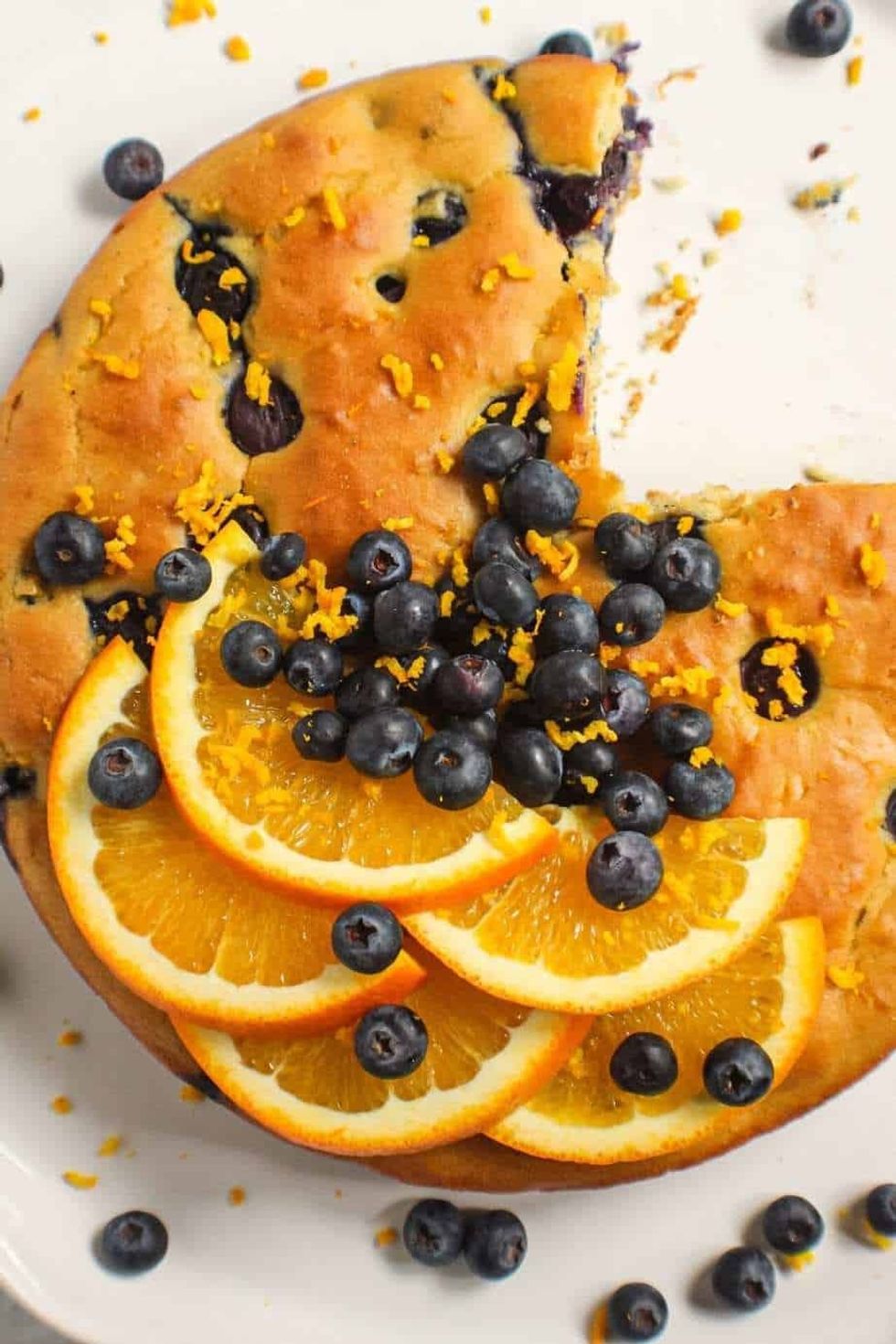 Orange Blueberry Breakfast Cake