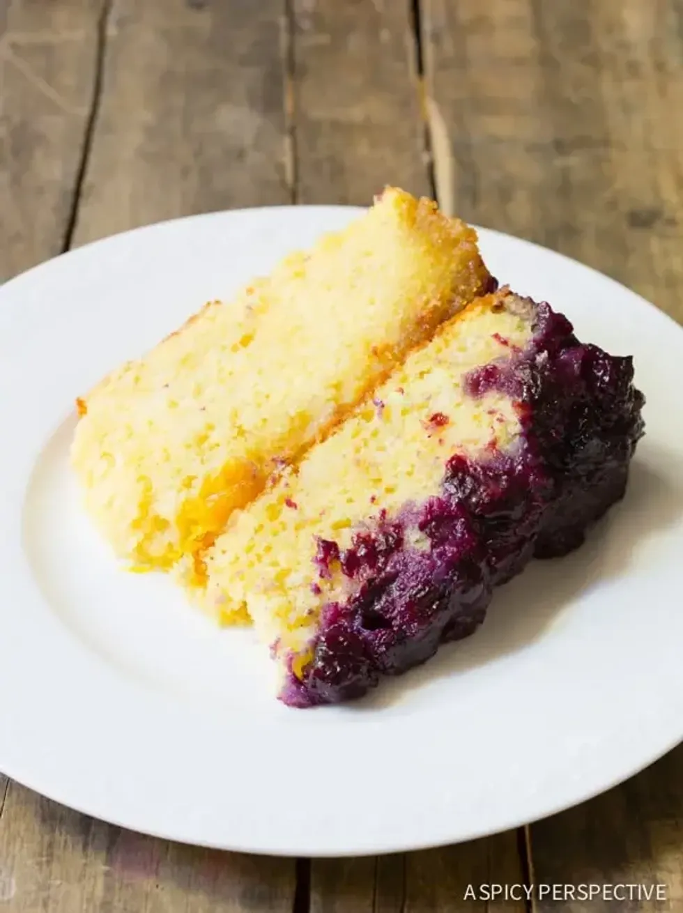 Orange Blueberry Upside Down Cake