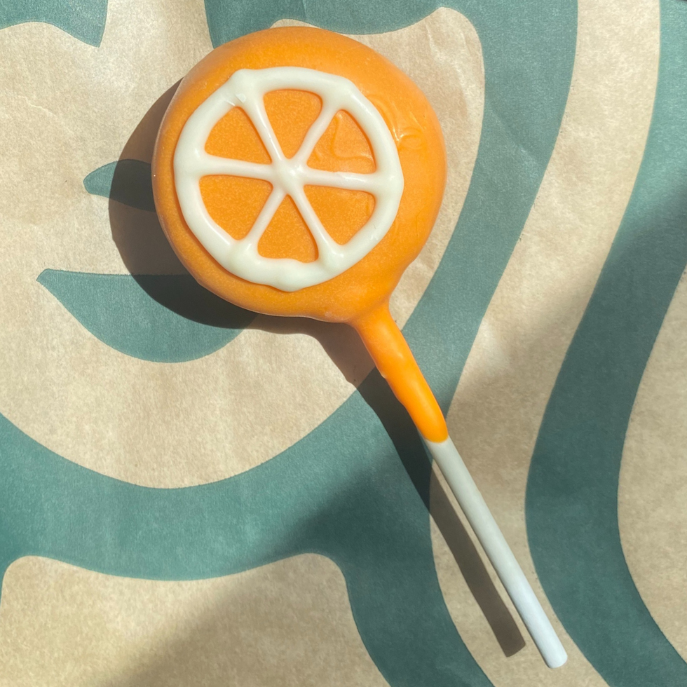 Orange Cream Cake Pop