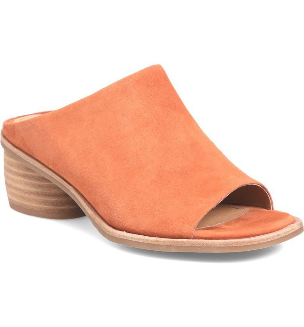 orange slide sandal