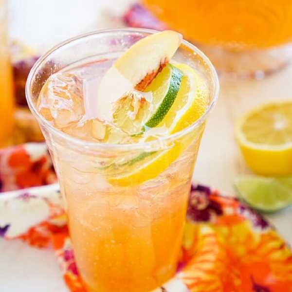 orange Spiked Peach Punch recipe DIY