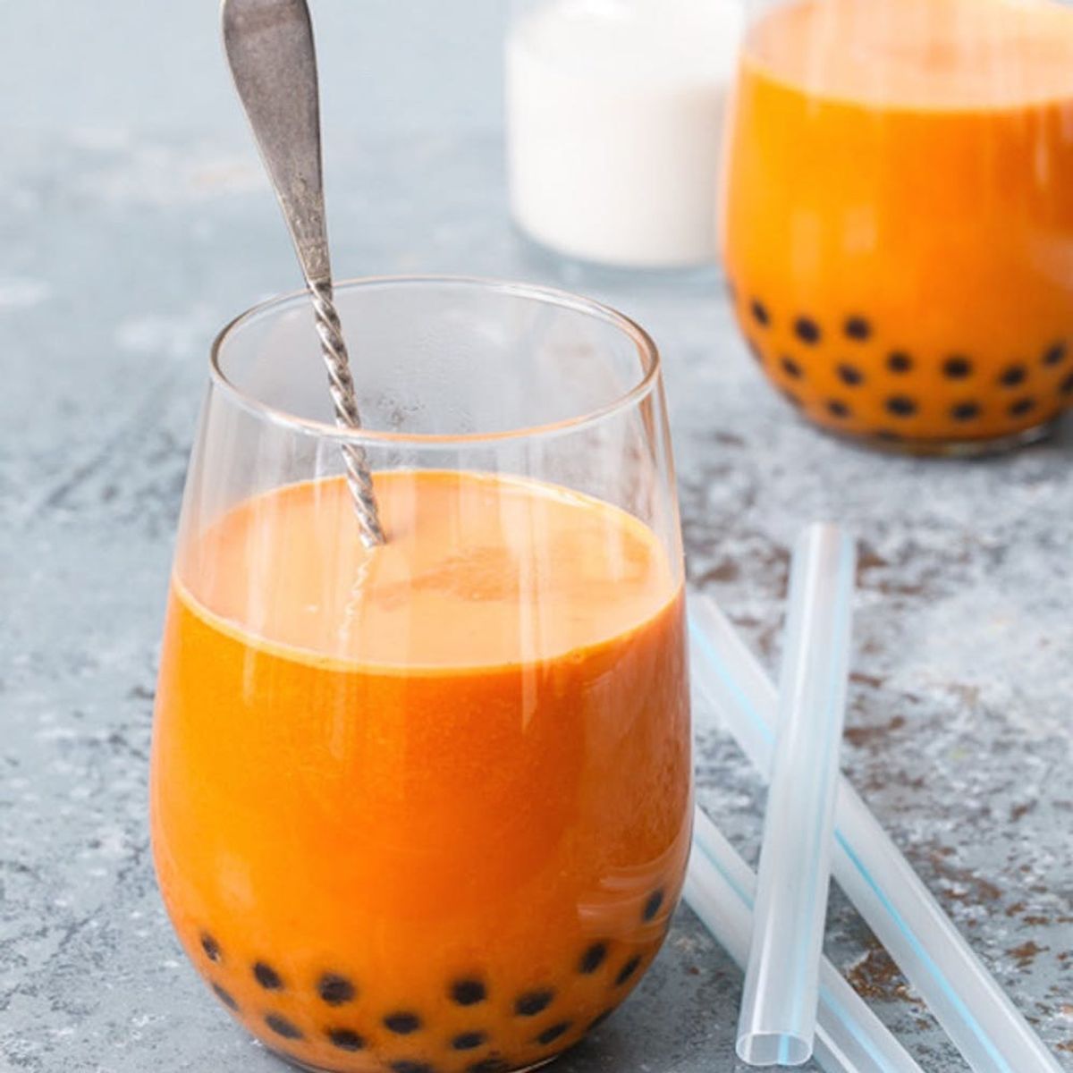 orange thai bubble tea recipe