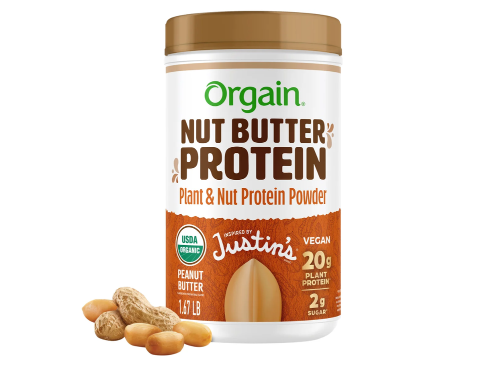 Orgain + Justin's Peanut Butter Protein Powder