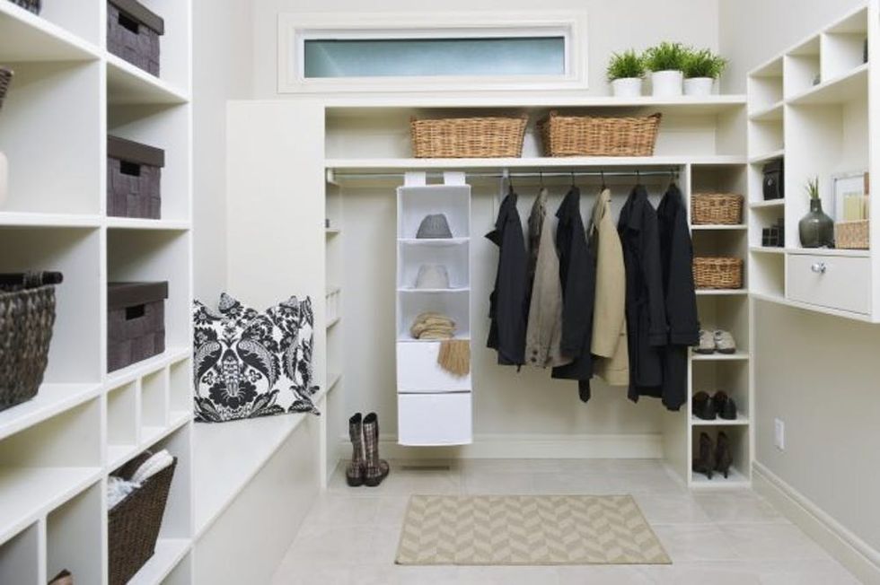 Organized Walk-In Closet
