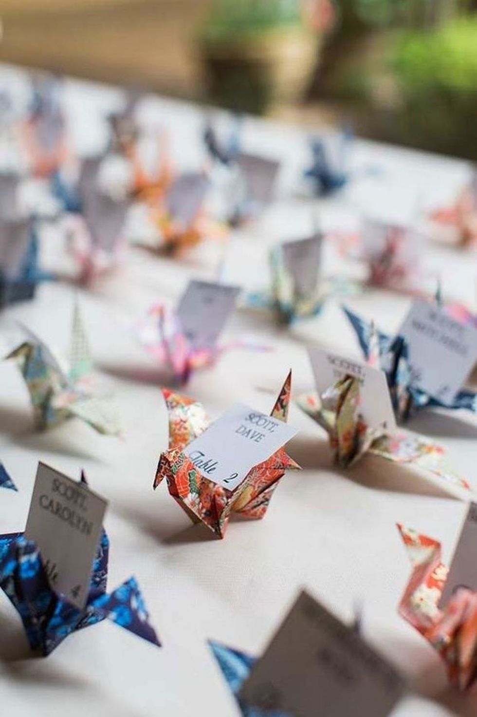 Origami Escort Cards