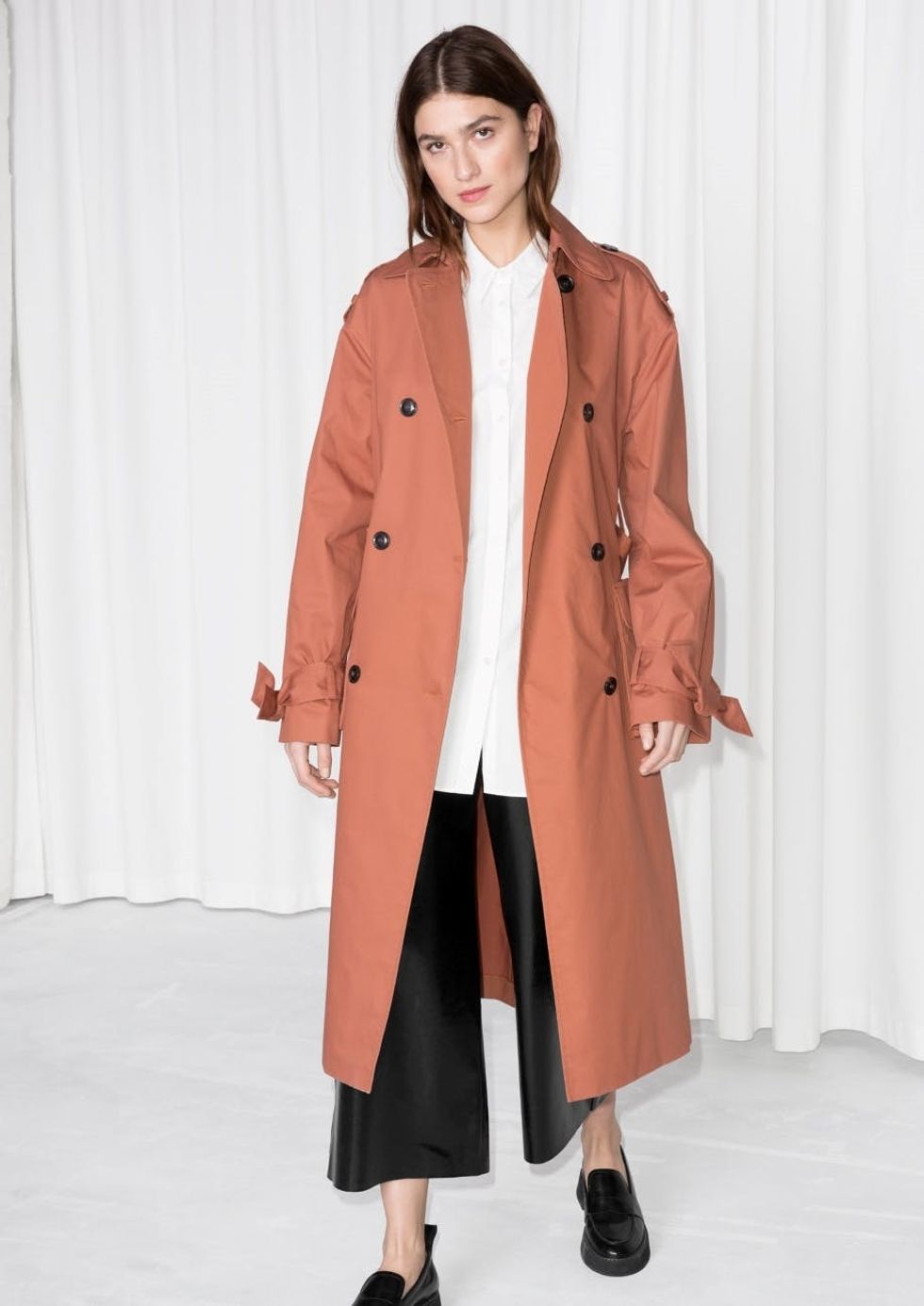 & Other Stories Belted Oversized Trench Coat