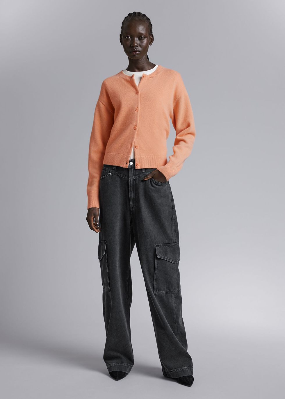 & Other Stories Boxy Merino Wool Cardigan